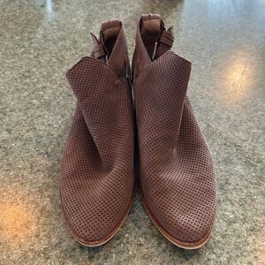 Dolce Vita perforated suede booties size 7.5